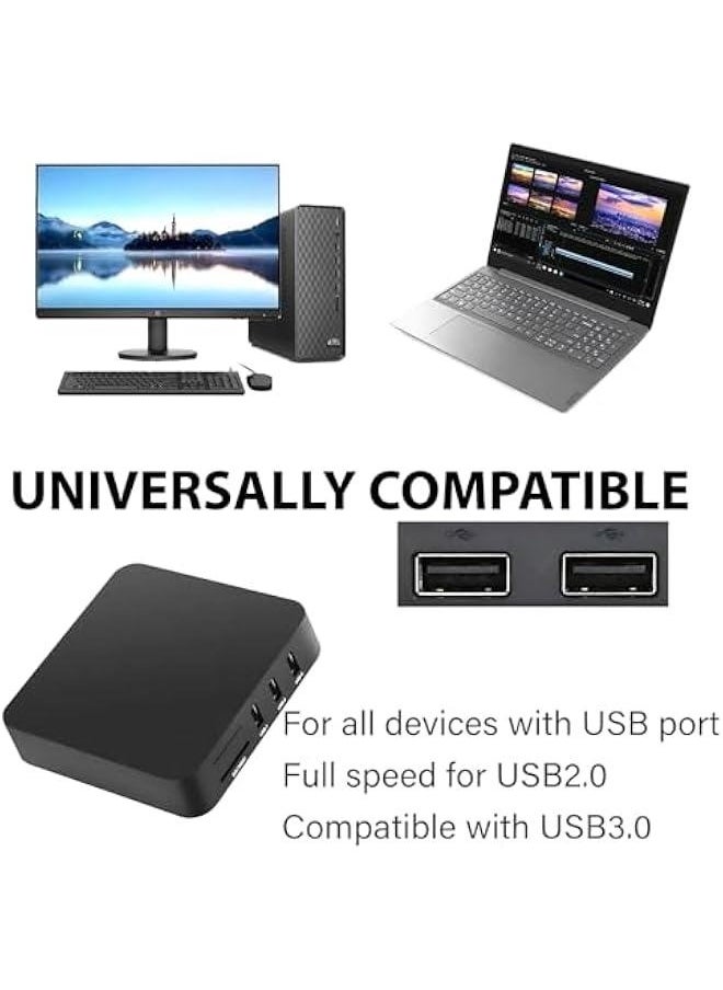 Super High Speed All-in-1 USB Memory Card Reader/Writer for All Cards SD/SDHC, Micro SD, CF, XD, MS/Pro & Duo Cards Plug N Play, Apple and Windows Compatible, Powered by USB