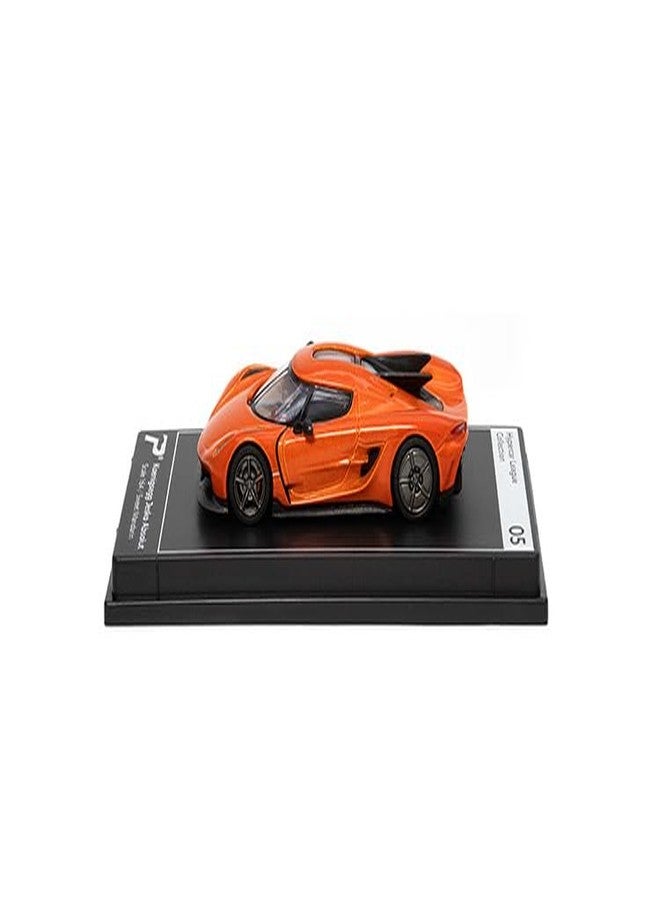 PosterCars 1:64 Scale Koenigsegg Jesko Absolut Orange Hypercar League Collection No.5 Sculpture - Image 3