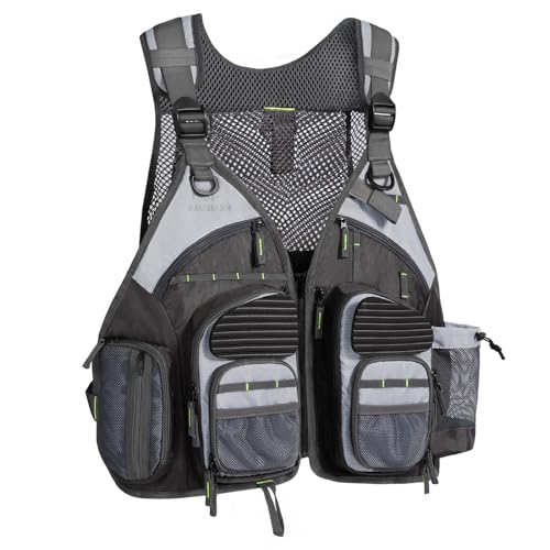BASSDASH Strap Fishing Vest Adjustable for Men and Women for Fly Bass Fishing and Outdoor Activities - Image 1