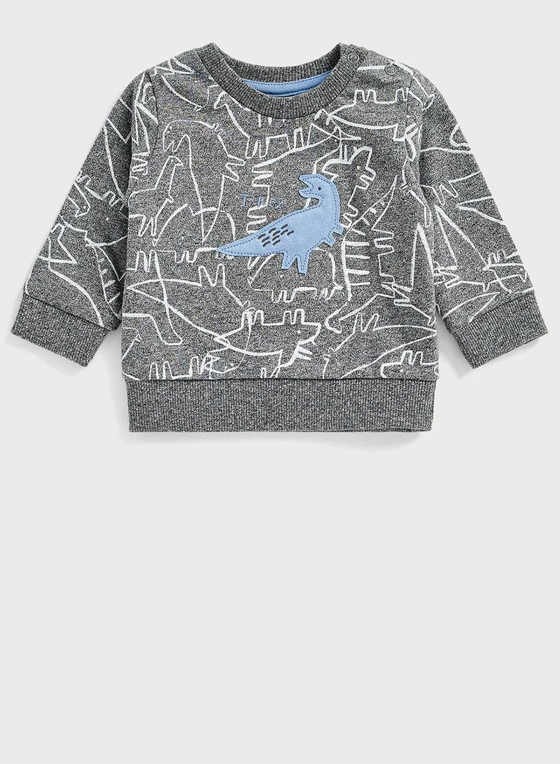 mothercare Dino Print Sweat Top