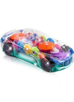 Light Up Transparent Car Toy for Kids, Transparent Bump and Go Toy Car with Visible Colored Moving Gears, Music, and LED Effects, Fun Educational Toy for Kids, Great Birthday Gift Idea - pzsku/Z35F68AB07B5E76A6AB54Z/45/_/1741137597/9b704e44-6760-4ab5-a129-4c7b20d56bfc