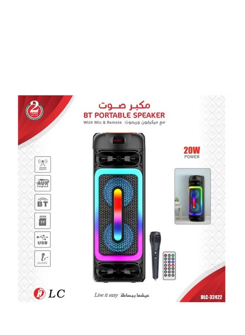DLC Attractive Light-Up Speaker with Microphone and Remote