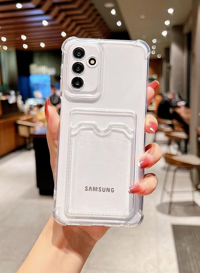 ten.tech TenTech Transparent cover with shockproof corners with card holder - card holder - heat-resistant polyurethane card holder for Samsung Galaxy A04S  - transparent  - Image 2