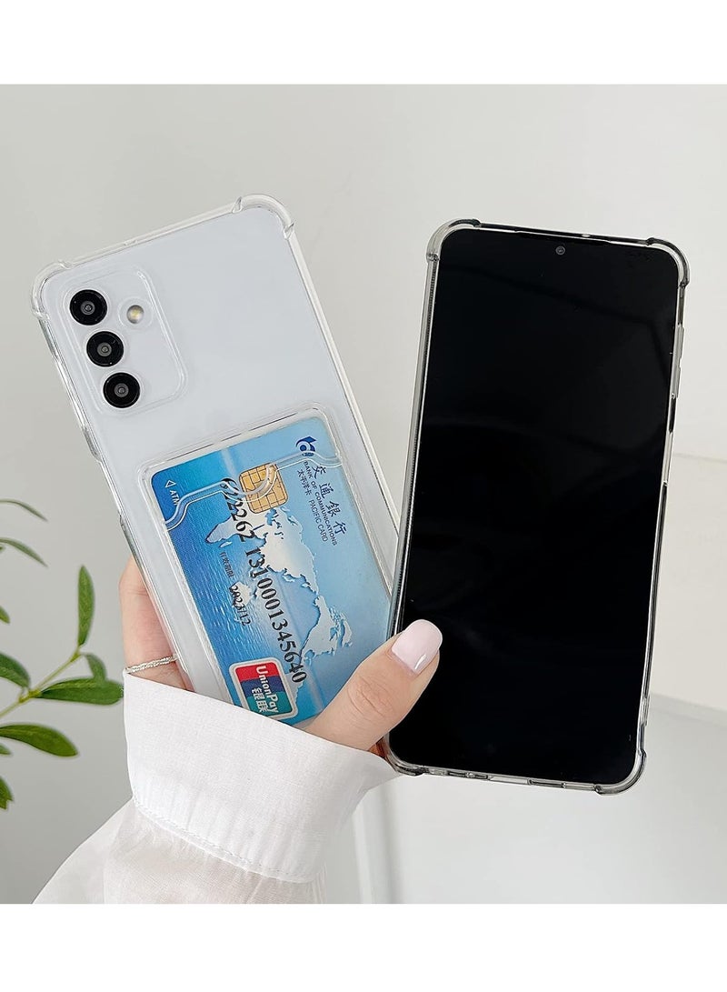 ten.tech TenTech Transparent cover with shockproof corners with card holder - card holder - heat-resistant polyurethane card holder for Samsung Galaxy A04S  - transparent  - Image 3