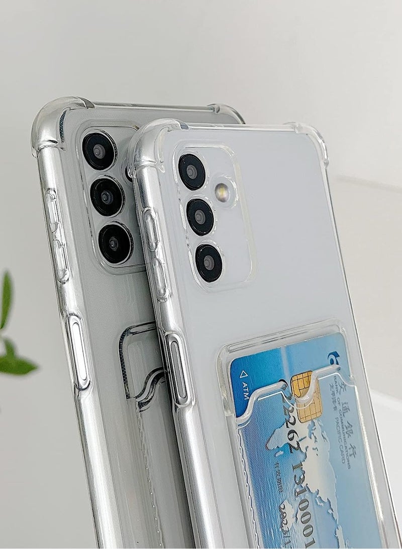 ten.tech TenTech Transparent cover with shockproof corners with card holder - card holder - heat-resistant polyurethane card holder for Samsung Galaxy A04S  - transparent  - Image 5