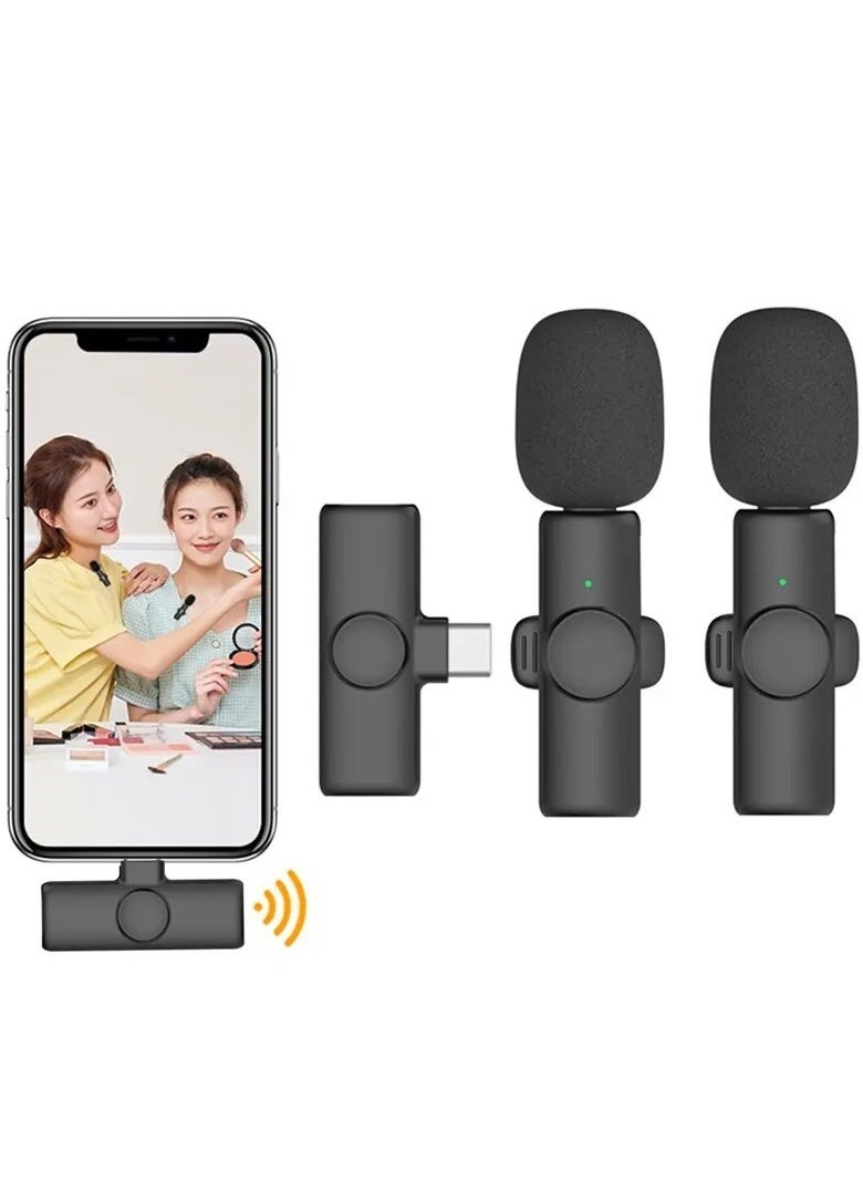 Professional Wireless Microphone For Video Recordings live Games And Personal Television Or Business Interviews It Works On The Android System Type C 1