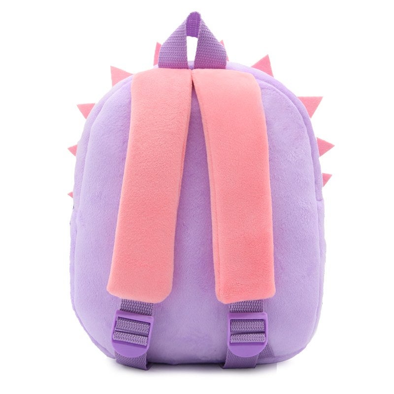 Plush Kids Backpack, Hedgehog Animal Design, Soft Lightweight School Bag for Toddlers and Preschool Kids - Image 5