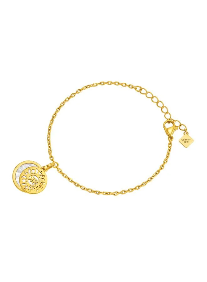 Nicoletta Gold Plated Stainless Steel Chain Bracelet for Women