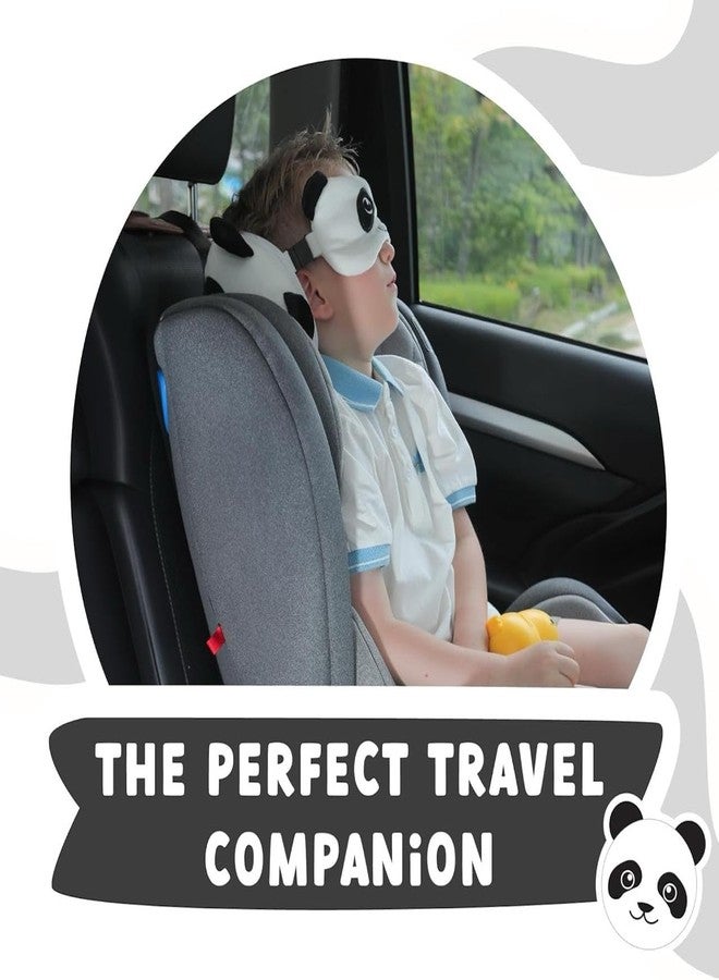 Aakarit Travel Neck/Head Pillow Set with Eye Mask - Plush Animal-Themed Soft Memory Foam Cushion, Adjustable Strap, Perfect for Long Flights, Road Comfort Trips | 1 PC - Image 4
