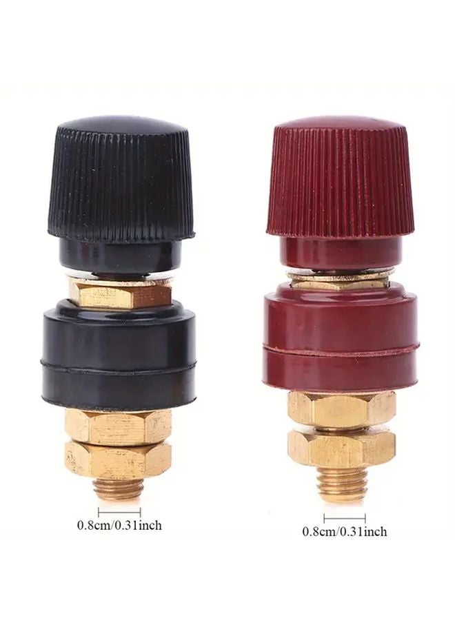 قطعتان من مجموعة موصلات أطراف البطارية النحاسية، قضيب توصيل 8 مم، بديل عمود توصيل طاقة السيارة - Image 2