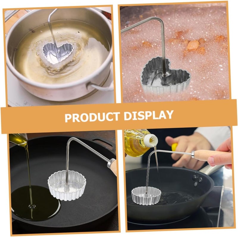Dough Oil Frying Mold with Handle Non-stick Snack Molds for DIY Fried Treats Lightweight Household Kitchen Tool for Hotels Restaurants and Snack Bars - Image 3