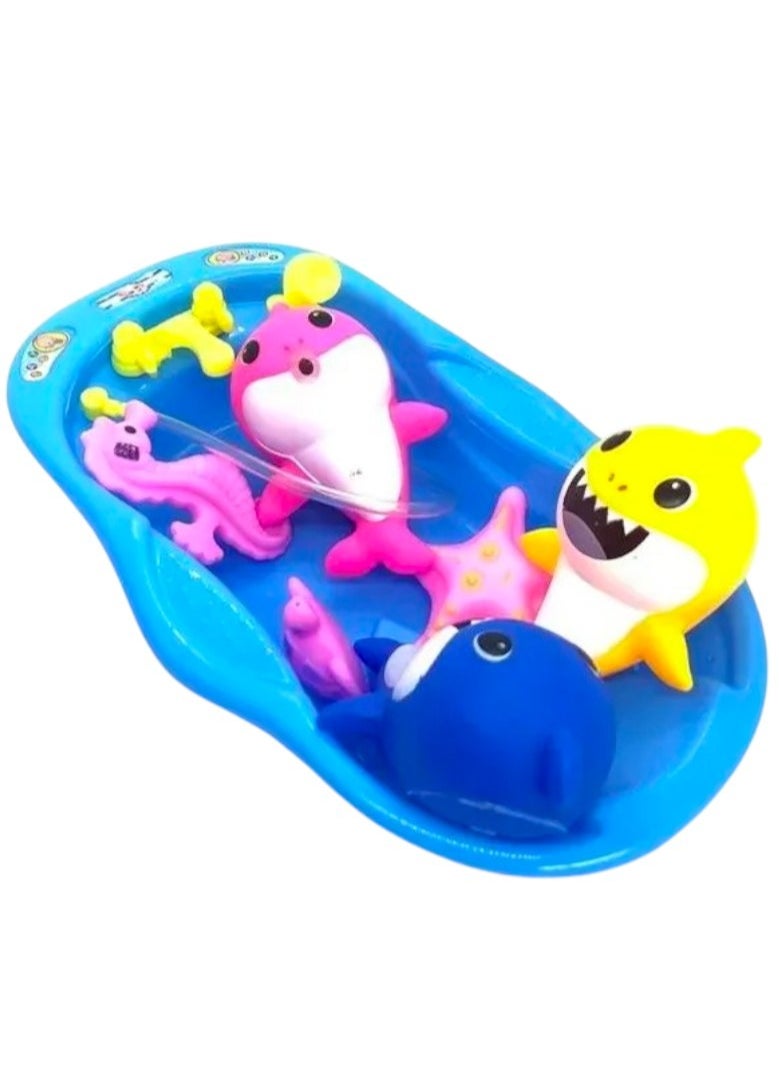 Toy Box Baby Shark Set Fun Bath Toy Play Set For Baby Kids  - Image 1