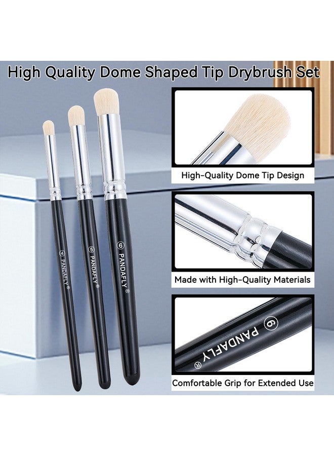 باندافلاي مجموعة فرش الرسم الجافة من باندافلاي - 3 أحجام، مجموعة فرش الرسم التفصيلية للهوايات، فرش الرسم الأكريليكية لألعاب الطاولة والحرب، 40 ألف، مجسمات دي إن دي، قلعة، نموذج مصغر، لوحة زيتية مائية - Image 2