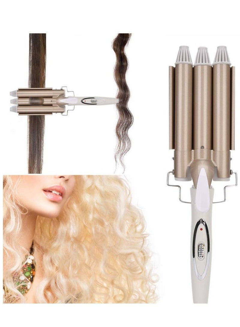 3-barrel Hair Curler Hair Curling Stick Curling Iron Wand Hairdressing Perm Styling Tool - Image 3