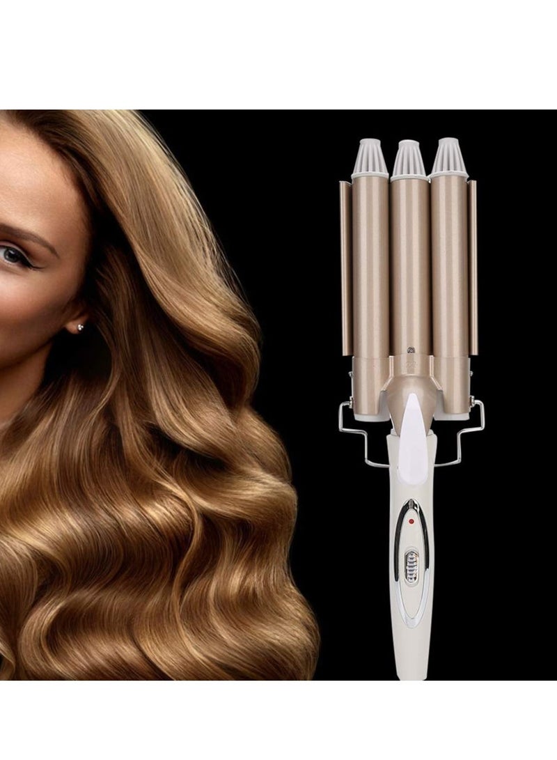 3-barrel Hair Curler Hair Curling Stick Curling Iron Wand Hairdressing Perm Styling Tool - Image 1