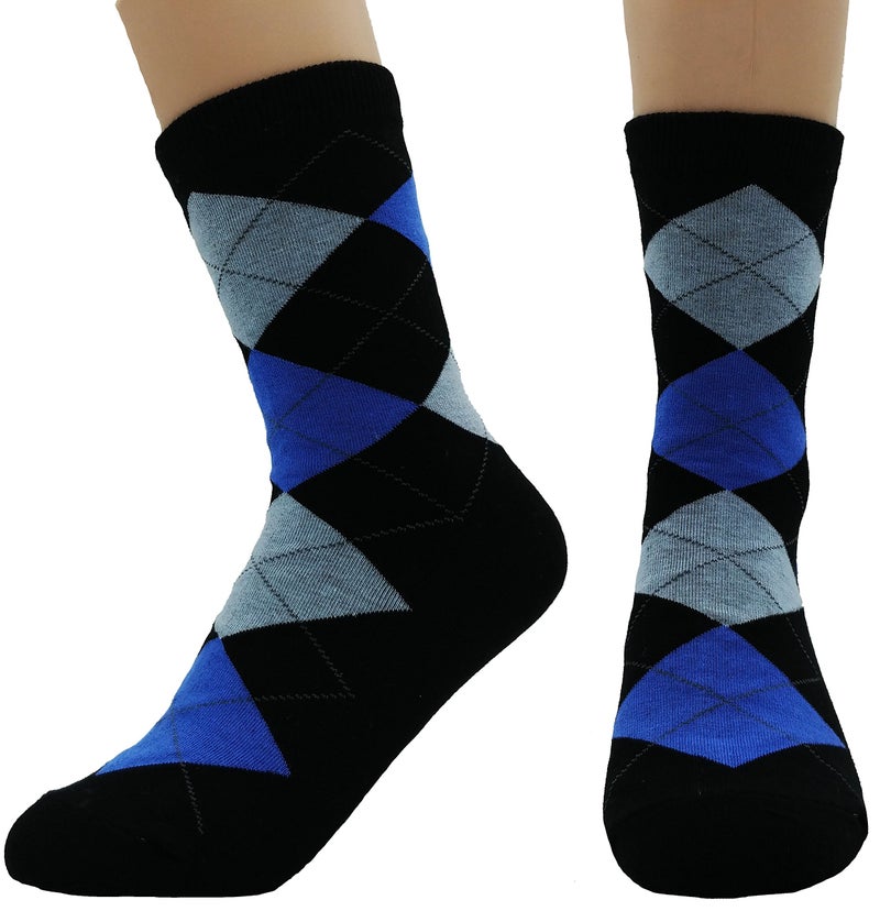 JJMax Women's Everyday Basic Cotton Blend Argyle Comfort Socks - Image 3