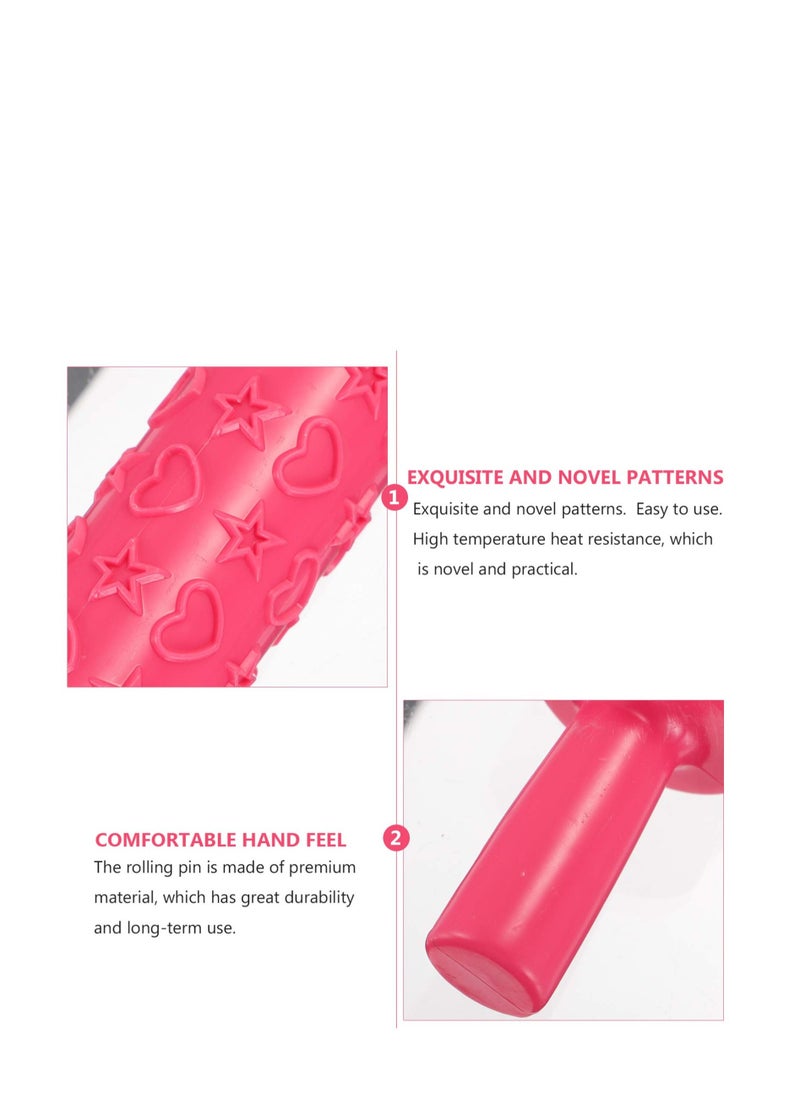 Excefore - Colourful Cake Decorating Embossed Rolling Pins, 4 Pcs Dough Decorating Roller for Pastry, Textured Non-Stick Designs and Patterned,  for Fondant, Pie Crust, Cookie, Pastry, Dough - Image 1