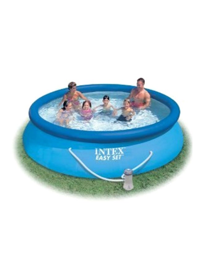 Intex Easy Set Round Inflatable Pool with Filter Pump and Hydro Aeration Technology Blue 3.05m x 76cm - Image 1