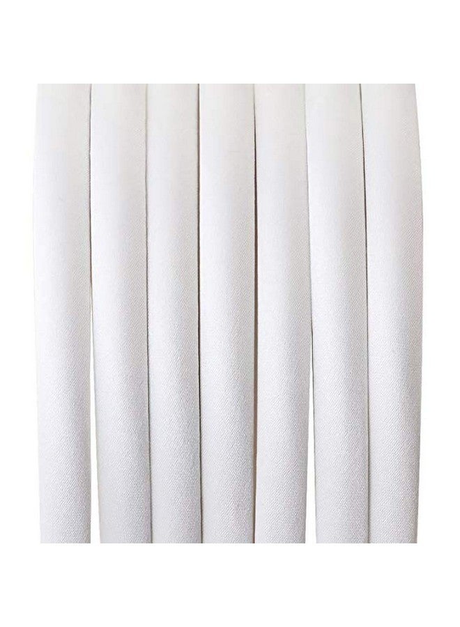 Suyegirl Uyegirl 20 Pcs 1 Cm White Plain Satin Headbands Fabric Hard Head Bands Solid Color White Hoop Diy Craft Hairbands Hair Pieces For Women Girls  - Image 5