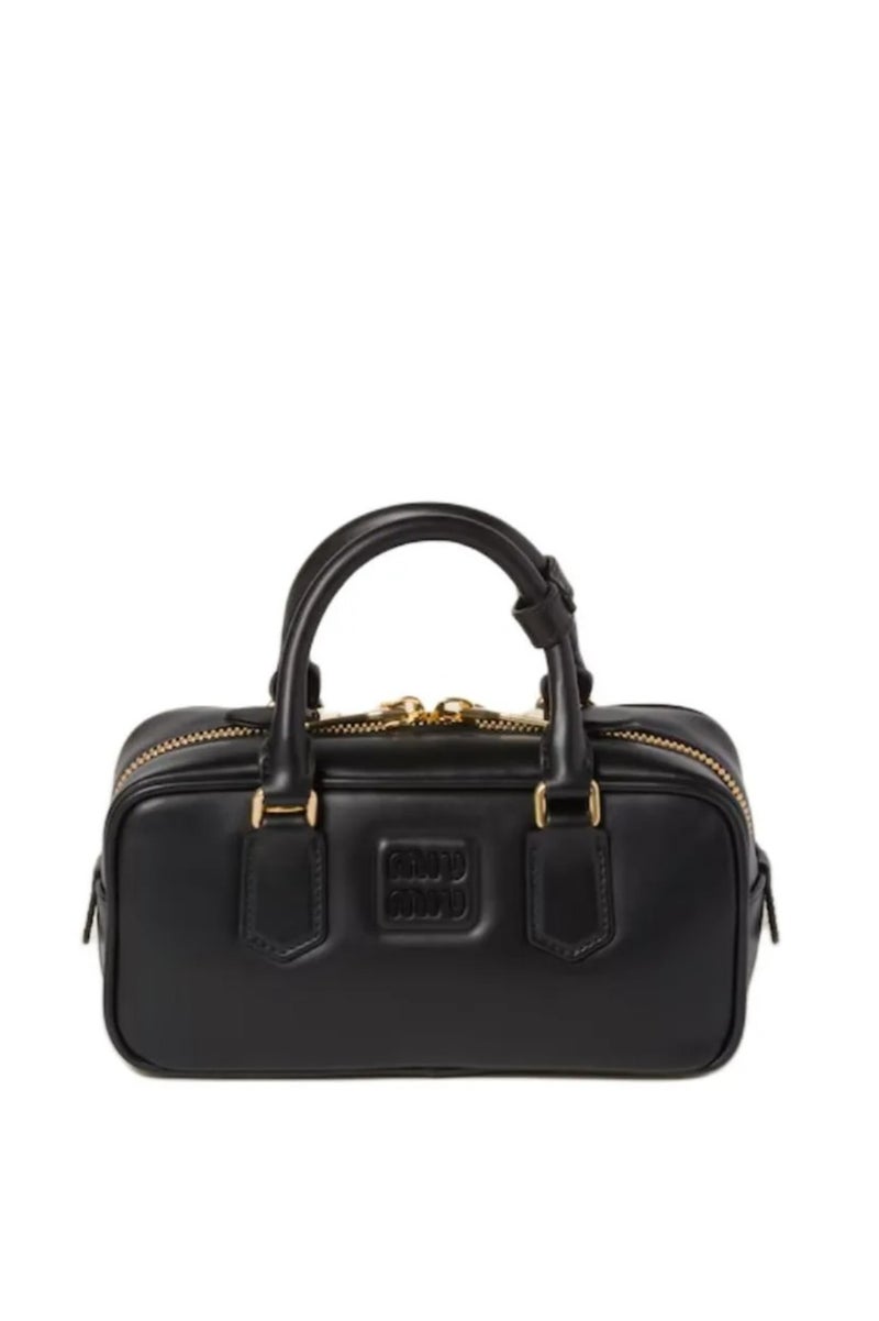 Miu Miu Arcadie Leather Crossbody Hobo Handbag Women Camera With Top Handle  - Image 1