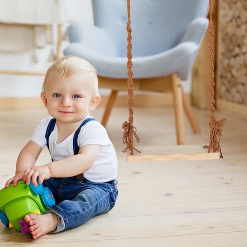 Wooden Baby Swing Chair Seat For Newborn Toddler Studio Photo Shoot Photography Prop - Image 5