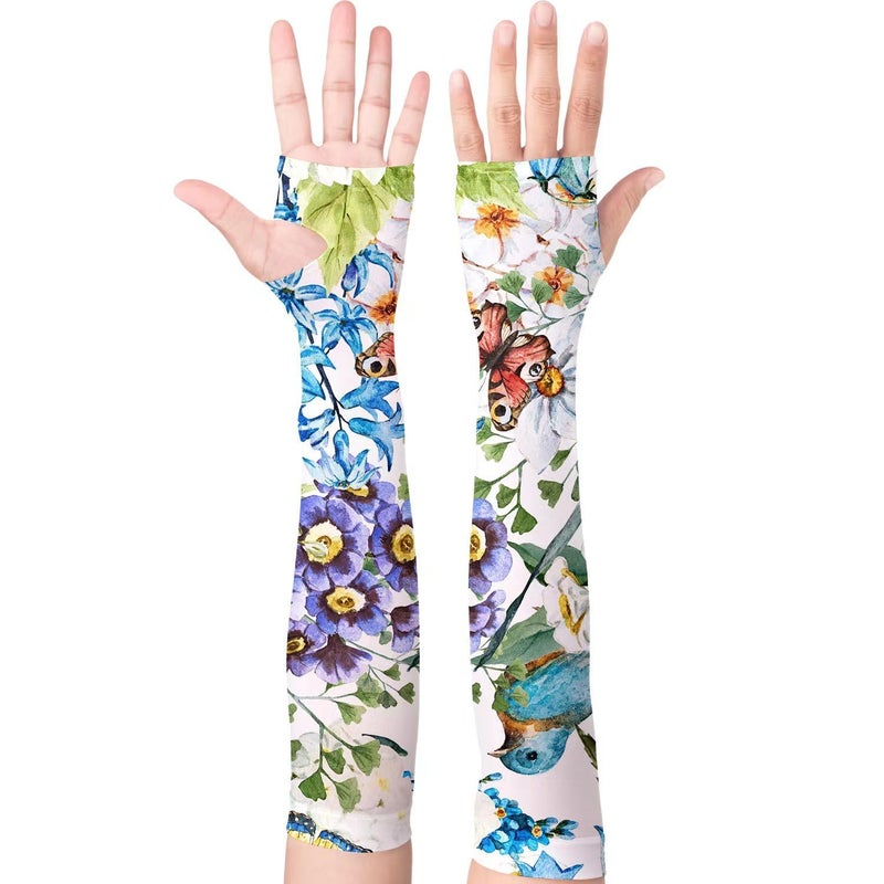YPHCDO Gardening Sleeves for Women Farm Sun Protection Thorn Proof Cooling Arm Sleeves to Cover Arms for Garden Sports