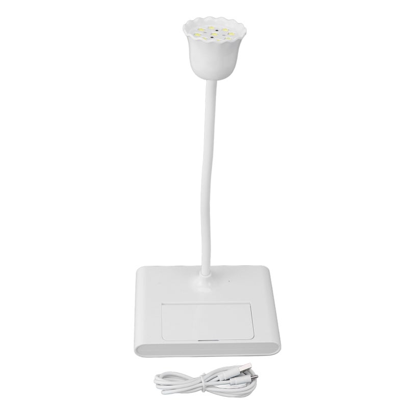 مصباح أظافر LED بالأشعة فوق البنفسجية مع مرآة 20 واط زاوية قابلة للتعديل 360 درجة احترافية وطول عمر طويل لاستخدامات المانيكير - Image 1