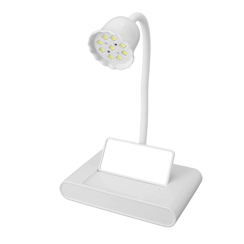 مصباح أظافر LED بالأشعة فوق البنفسجية مع مرآة 20 واط زاوية قابلة للتعديل 360 درجة احترافية وطول عمر طويل لاستخدامات المانيكير - Image 4