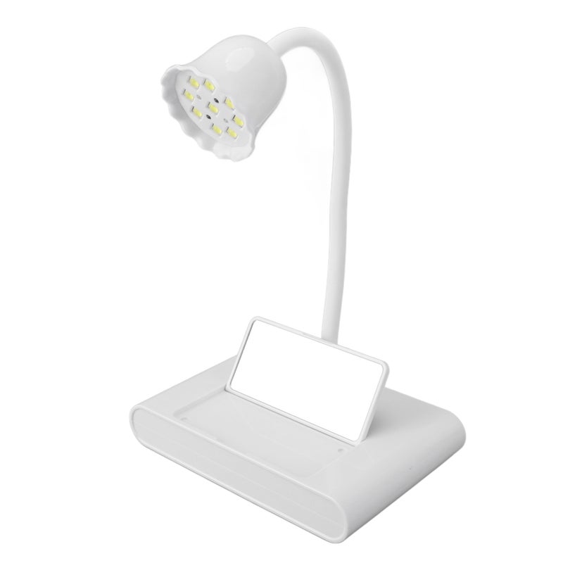 مصباح أظافر LED بالأشعة فوق البنفسجية مع مرآة 20 واط زاوية قابلة للتعديل 360 درجة احترافية وطول عمر طويل لاستخدامات المانيكير - Image 5