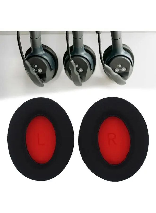 Q10 Blue Orange Net Headphone Ear Cushion Covers Faux Leather Comfortable Durable - Image 5