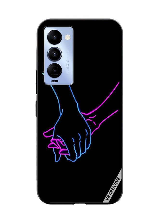 VR CREATIVE Protective Case Cover For Tecno Camon 18/18 P Hands Design Multicolour - Image 1