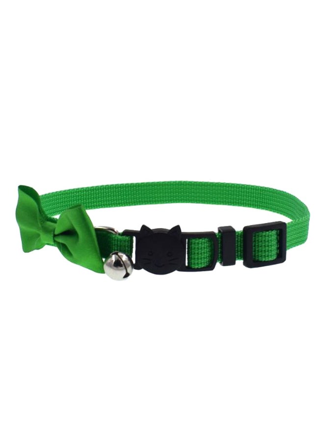 Loquat Pet Bow Tie Safety Collar Belt Green/Black