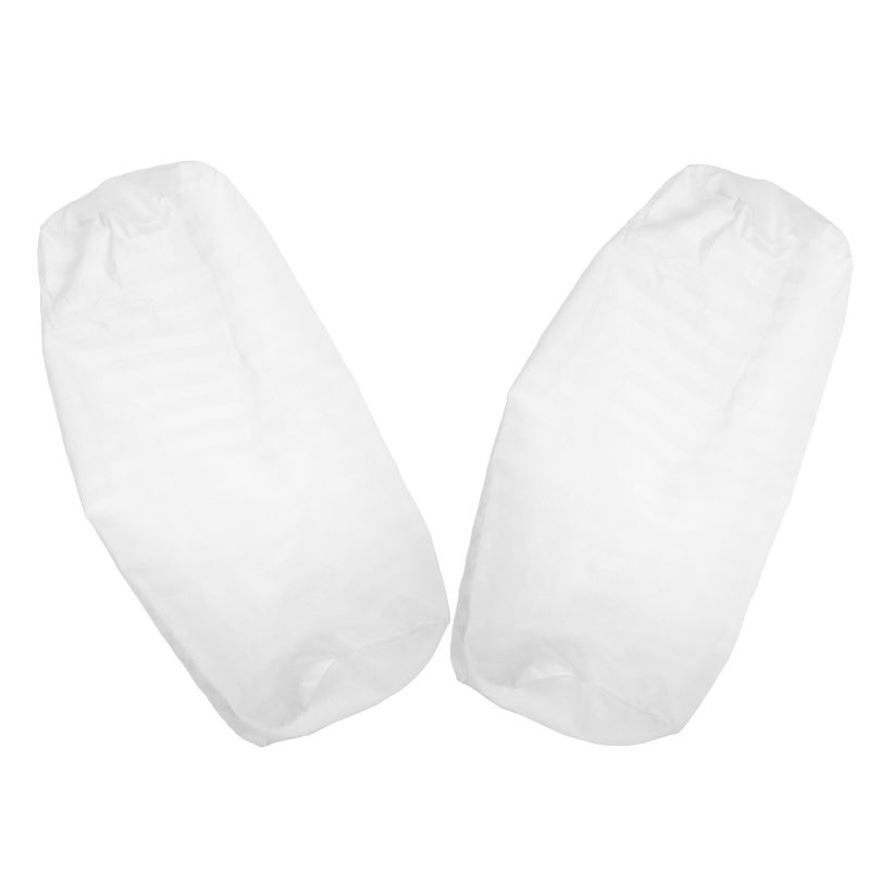 2Pcs White Cylinder Pillow Covers Soft Zippered Round Neck Pillow Case for Sofa and Home - Image 5