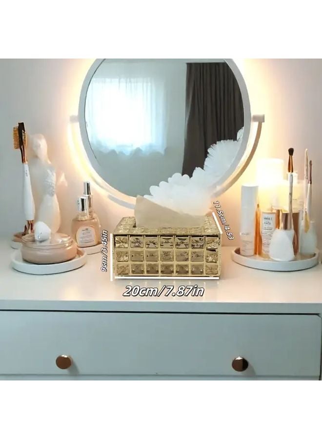 Square Freestanding Tissue Box Napkin Dispenser For Bathroom Vanity And Home Decor - Image 3
