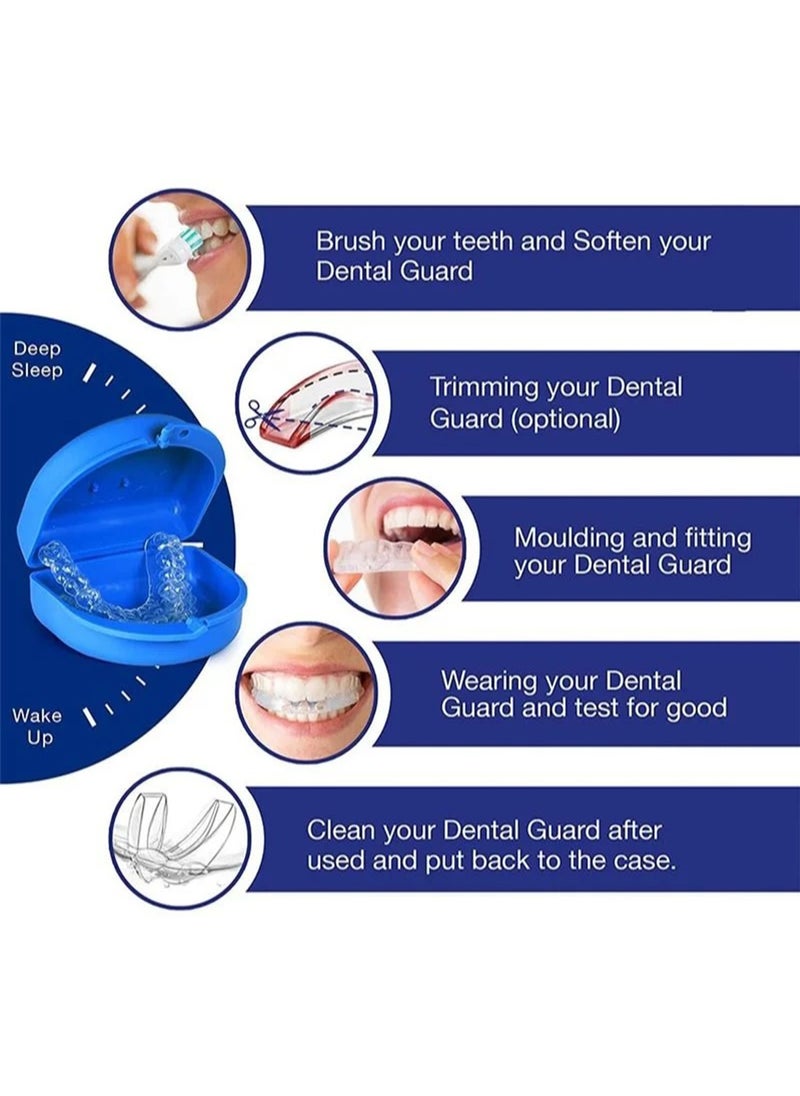 l&wen - Mouth Guards Custom Fit for Teeth Grinding & Anti-Clenching, 4-Pack Dental Night Guards in 2 Sizes with Storage Case - Image 1