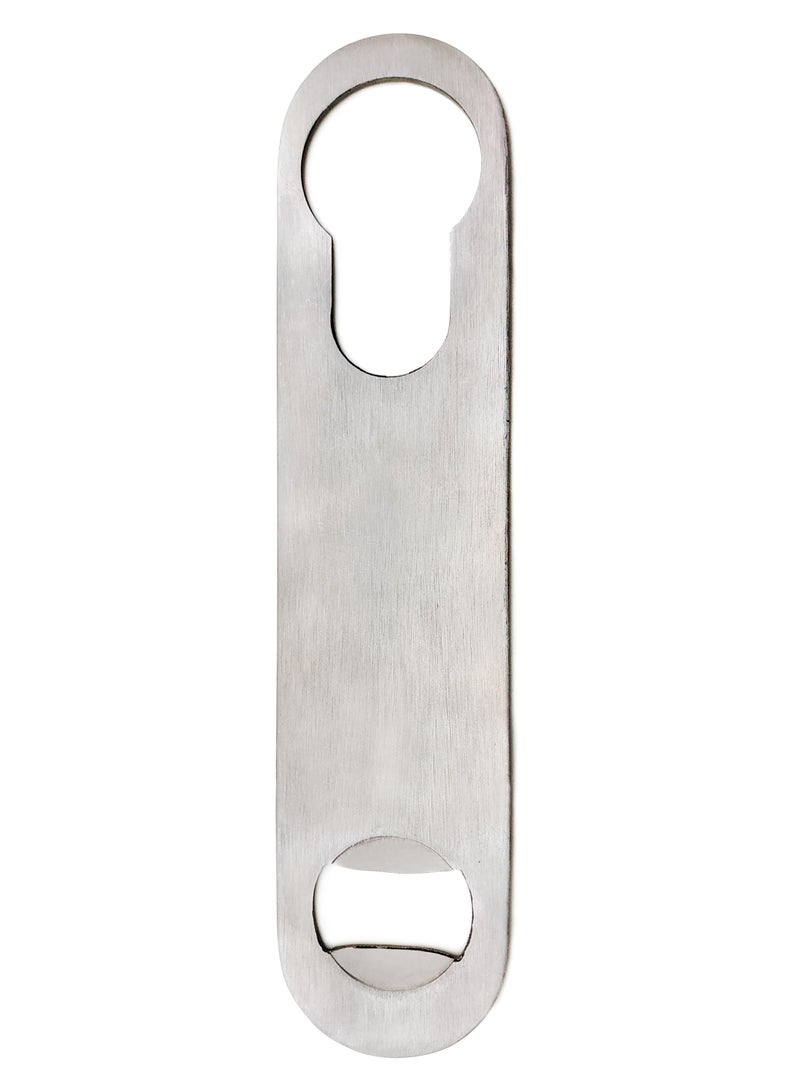 BarPros BarPros 7-Inch Stainless Steel Bottle Opener with Matte Finish  - Image 1
