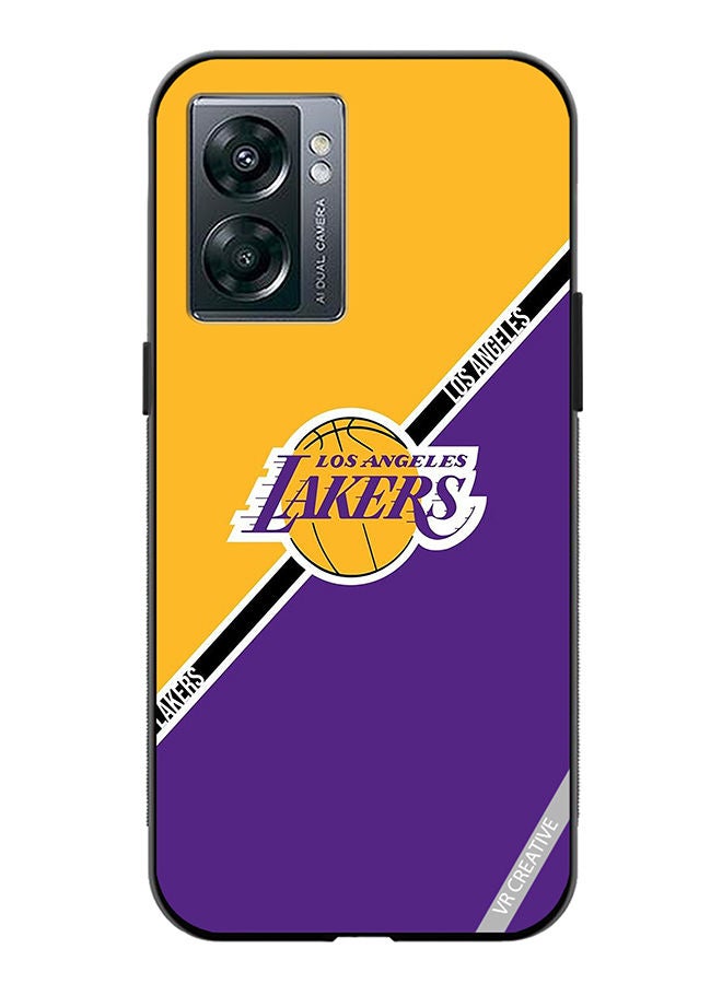VR CREATIVE Protective Case Cover For OnePlus Nord N300 Los Angeles Lakers Design Multicolour - Image 1