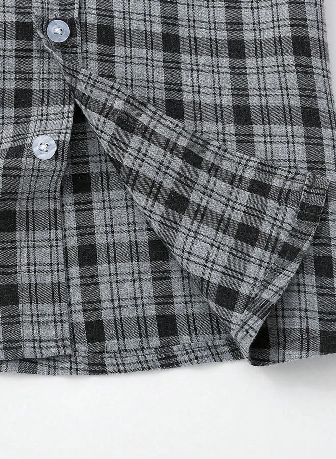 Take Two  Boys Checked Short Sleeve Shirt And T-Shirt With Shorts Set for Men | Best Price UAE