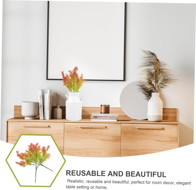 NUOBESTY 2pcs Artificial Greenery Stem Decor Realistic Faux Plants for Decoration for Home Office Projects Adds Color and Serenity to Any Space - Image 5