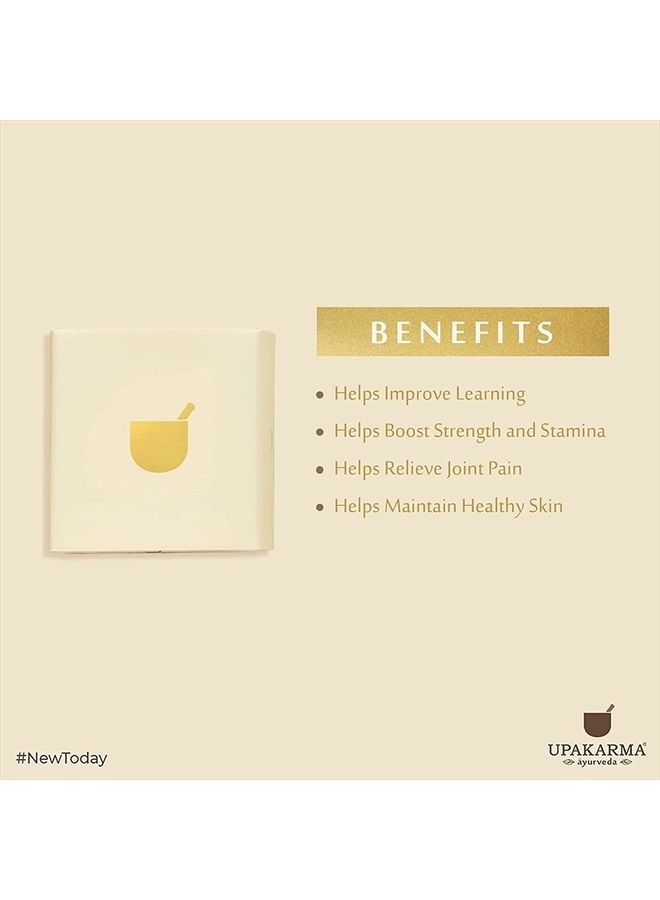 UPAKARMA Premium 20 Grams/ 0.70 Oz Ayurvedic Shilajit/Shilajeet Gold Resin with Pure Gold Dust Helps Boost Immunity, Energy, Strength, Stamina, and Overall Health - Pack of 1 - Image 4