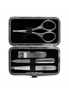 Men's Stainless Steel Manicure Set, 4-Piece with Case (KMCURE), Regular