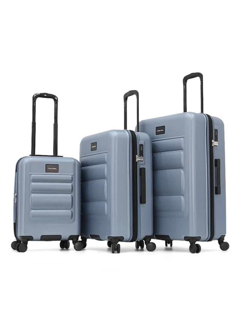 كالفن كلاين Calvin Klein 3-Piece Hardshell Luggage Set with Spinner Wheels, TSA Lock - Expandable Suitcase Trolley for Travel