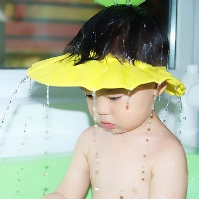 ATETO Shampoo Hat For Baby Shower | Protection Cap For Baby Shower | Baby Bath Shower Cap | Bathing Baby Shower Hair Wash Cap For Children | Baby Bath Cap Shower Protection For Eyes And Ear - Image 3