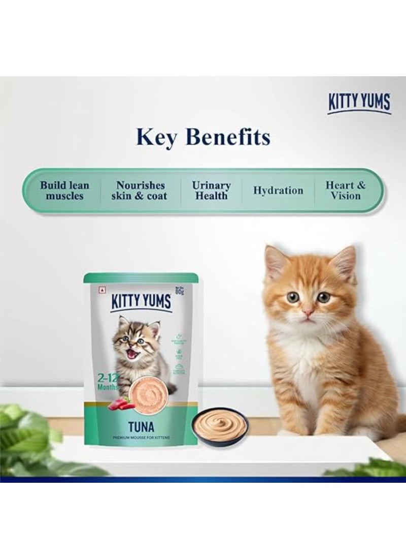 Kitty Yums Tuna Mousse Kitten 80gm – Pack of 24 - Image 5