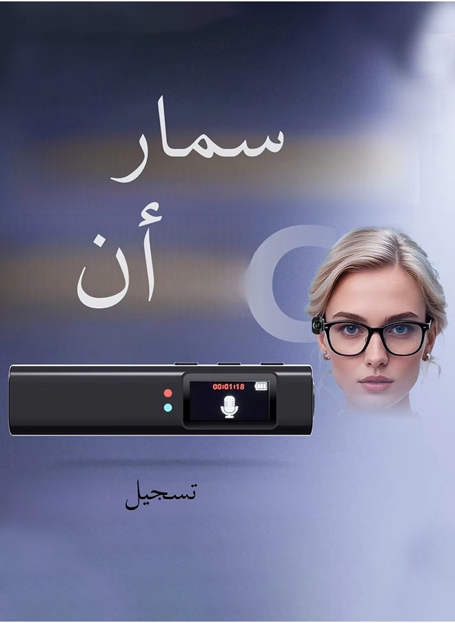 Generic Head-mounted Action camera, glasses camera, 2.7K 30FPS outdoor video recorder mini camera, 0.96-inch color screen, 250MAH battery, with 32GB card, glasses and glasses case, suitable for travelers/business people, hiking, vlog, selfie camera  - Image 4