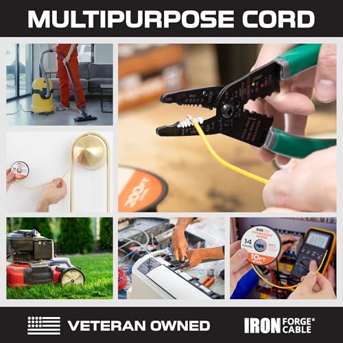 Iron Forge Cable 1000 ft 14 Gauge Primary Automotive Wire - 10 Roll Assortment Pack - 100 Ft of Copper Clad Aluminum Wire per Roll - for Home or Automotive - Image 2