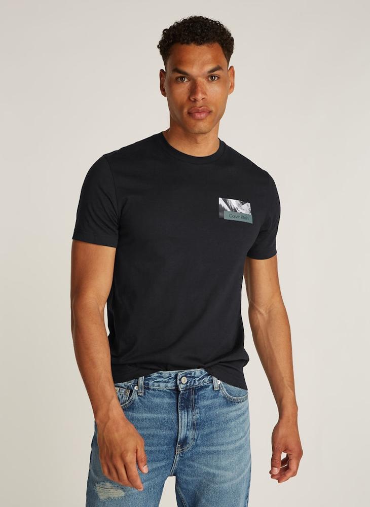 CALVIN KLEIN Graphic Logo Crew Neck T-Shirt  - Image 1