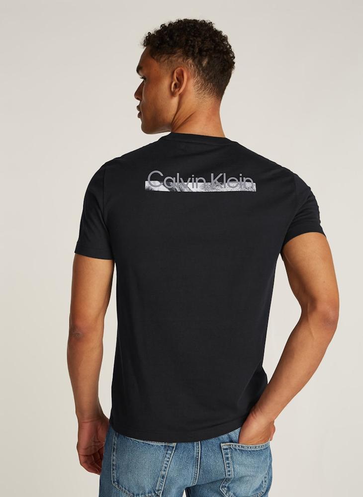 CALVIN KLEIN Graphic Logo Crew Neck T-Shirt  - Image 2