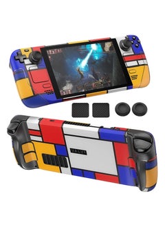 JSAUX Skin Stickers Set for Steam Deck, Vinyl Skin Decal Sticker, Anti-Slip Grip Sticker, Touchpad Stickers, Thumb Grip Caps, Protective Full Wrap Sticker Accessories for Steam Deck  - Image 1