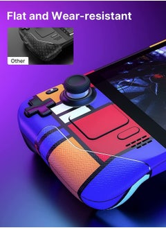 JSAUX Skin Stickers Set for Steam Deck, Vinyl Skin Decal Sticker, Anti-Slip Grip Sticker, Touchpad Stickers, Thumb Grip Caps, Protective Full Wrap Sticker Accessories for Steam Deck  - Image 5